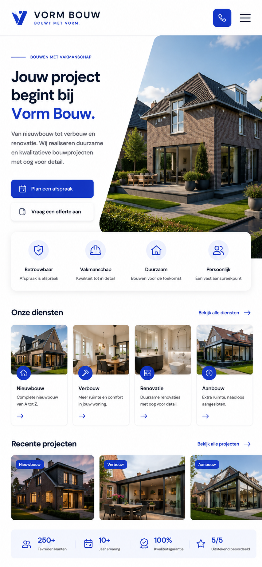 Mobiel bouwconcept van Webschets
