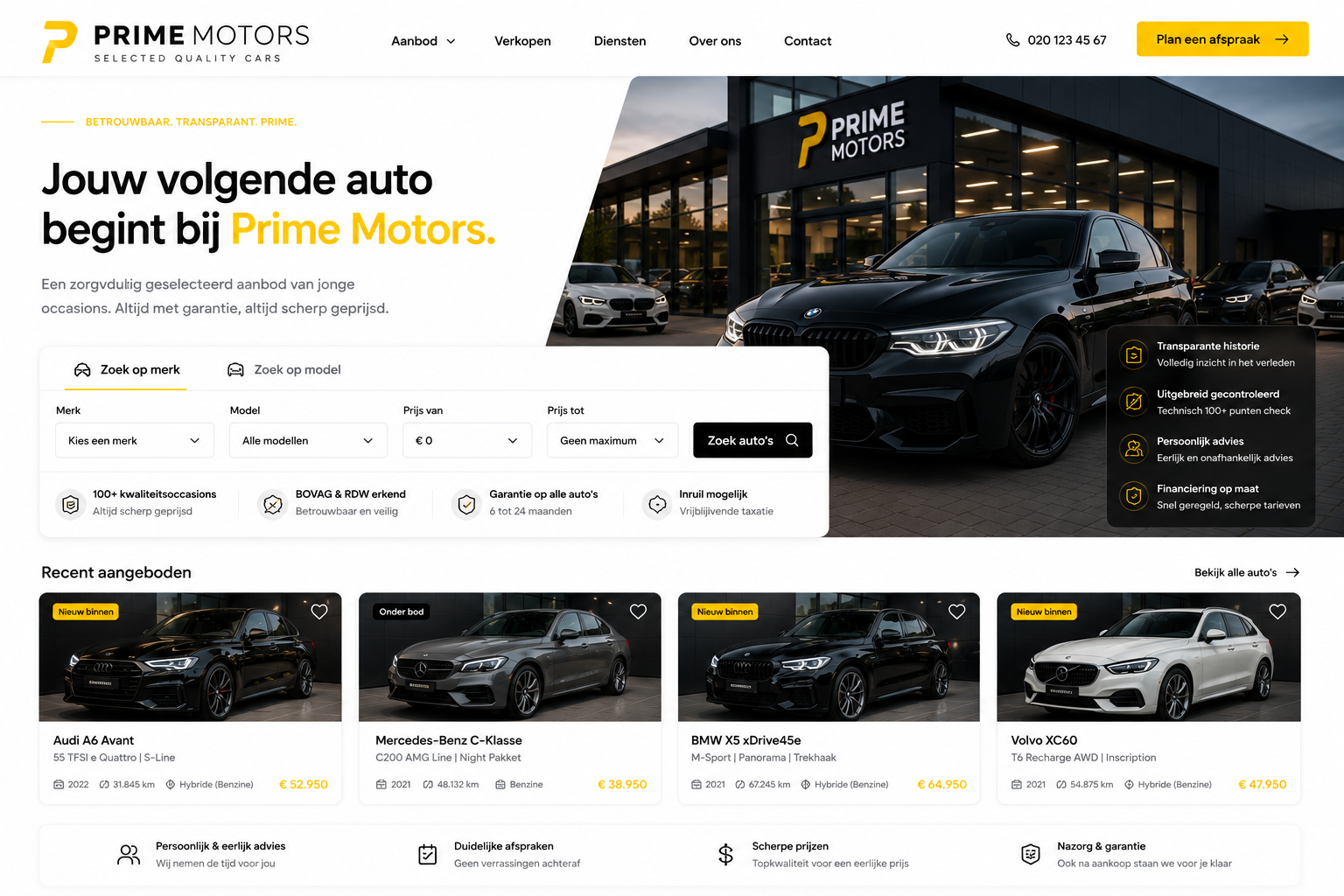 Automotive concept van Webschets
